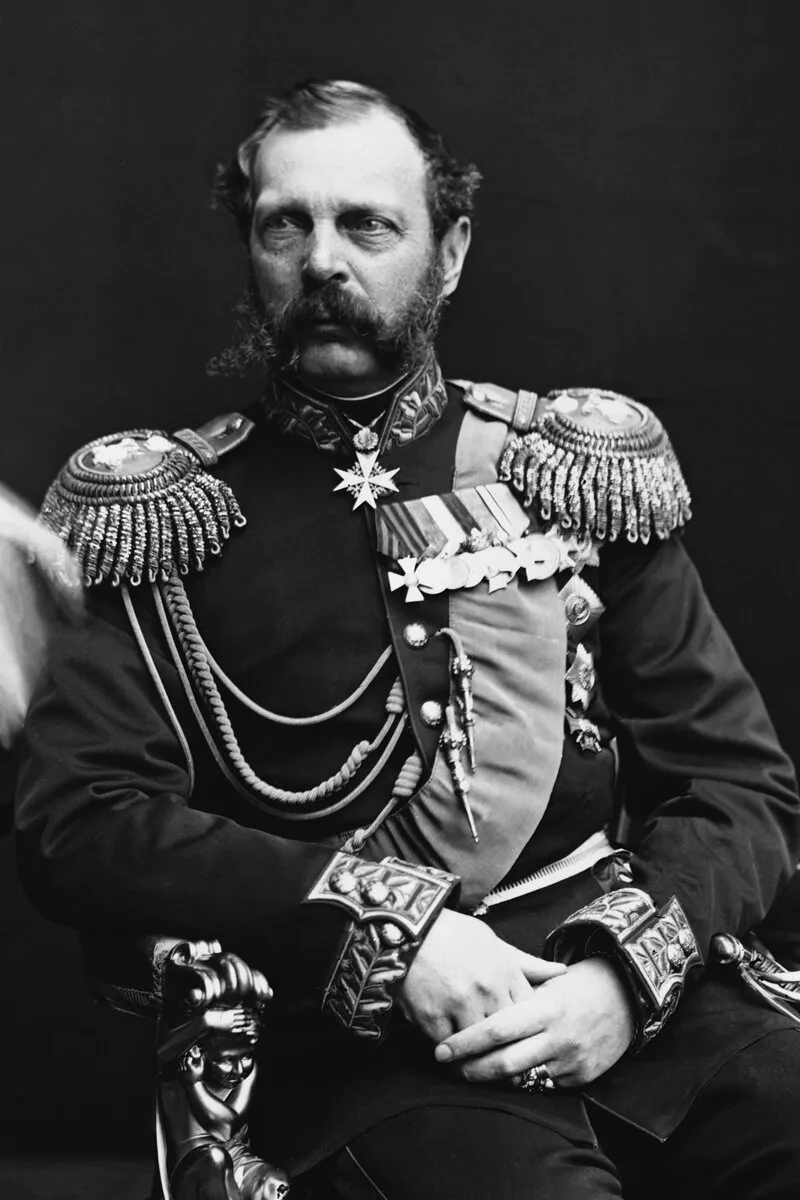 Portrait du tsar Alexandre II de Russie, assassin&eacute; en 1881 &agrave; Saint-P&eacute;tersbourg