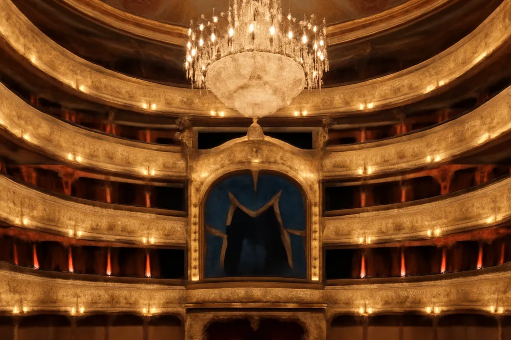 Int&eacute;rieur et salle du th&eacute;&acirc;tre Mariinski &agrave; Saint-P&eacute;tersbourg