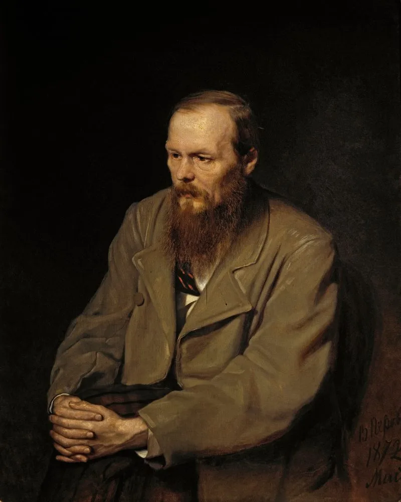 Portrait de Fiodor Dostoïevski, auteur des Démons, peinture de Vassili Perov, 1872