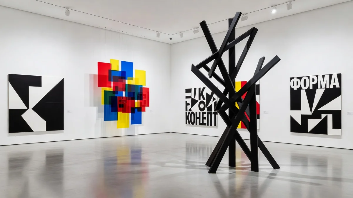 Evocation de l'art contemporain russe, entre installations conceptuelles et Sots Art