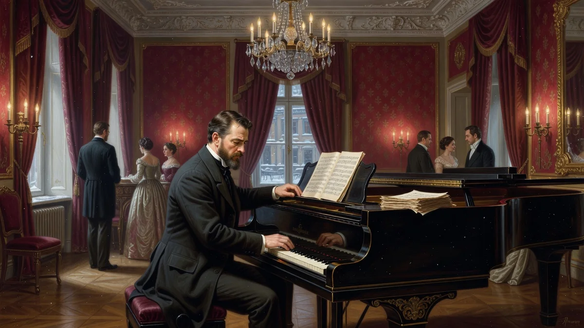 Portrait de Piotr Ilitch Tchaïkovski, compositeur russe majeur du XIXe siècle