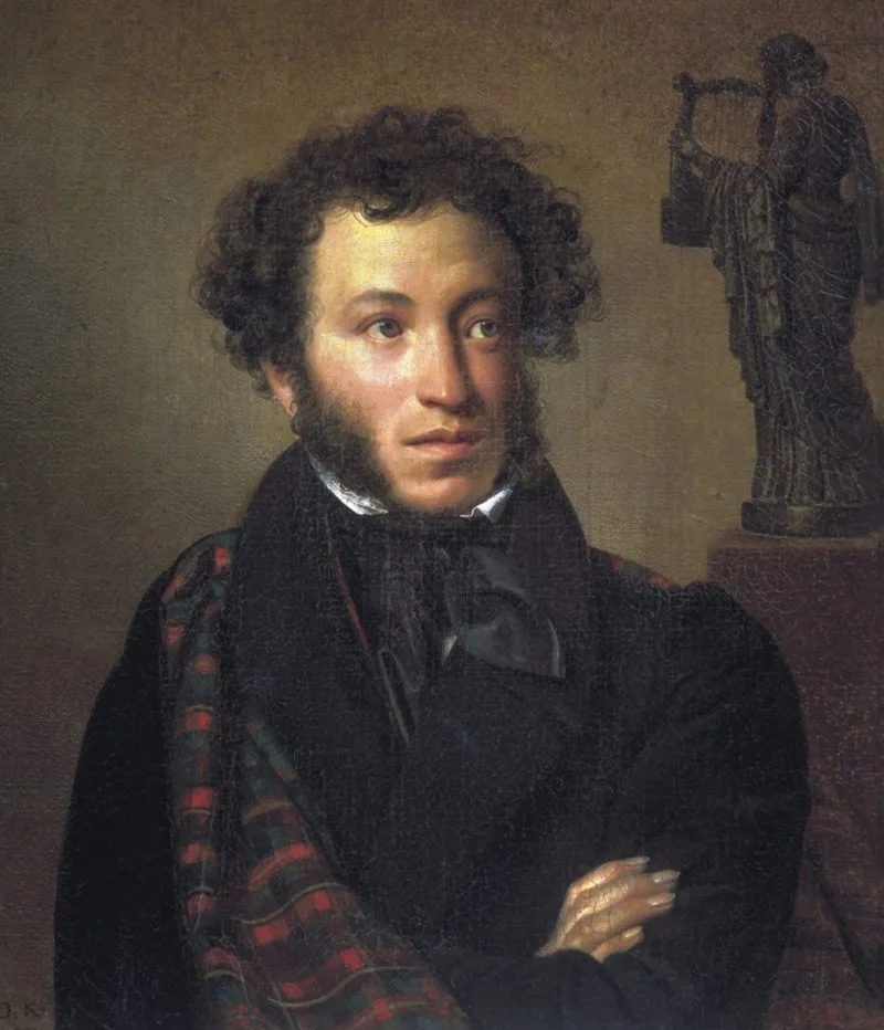 Portrait d'Alexandre Pouchkine, po&egrave;te et &eacute;crivain russe