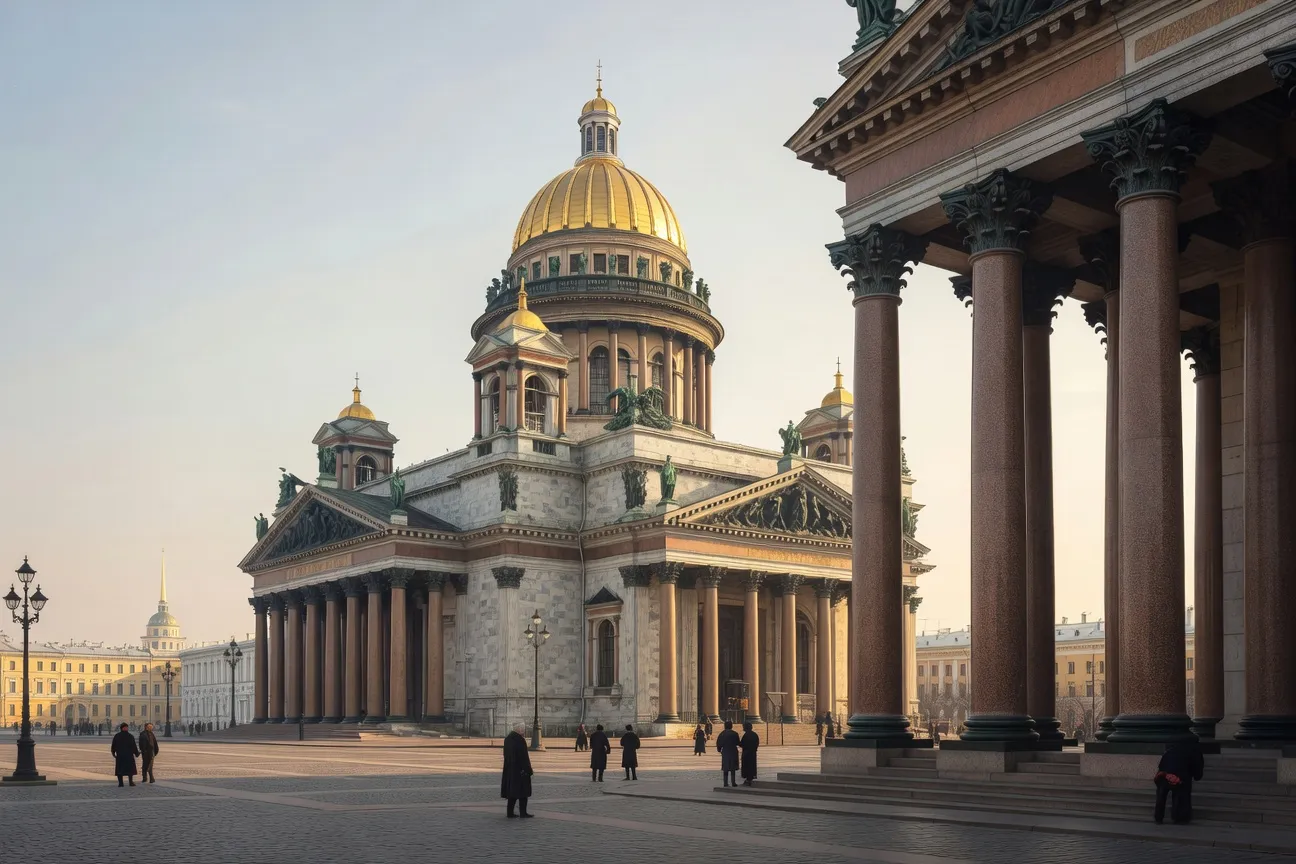 Исаакиевский собор в Санкт-Петербурге, архитектор Огюст Монферран (1858)