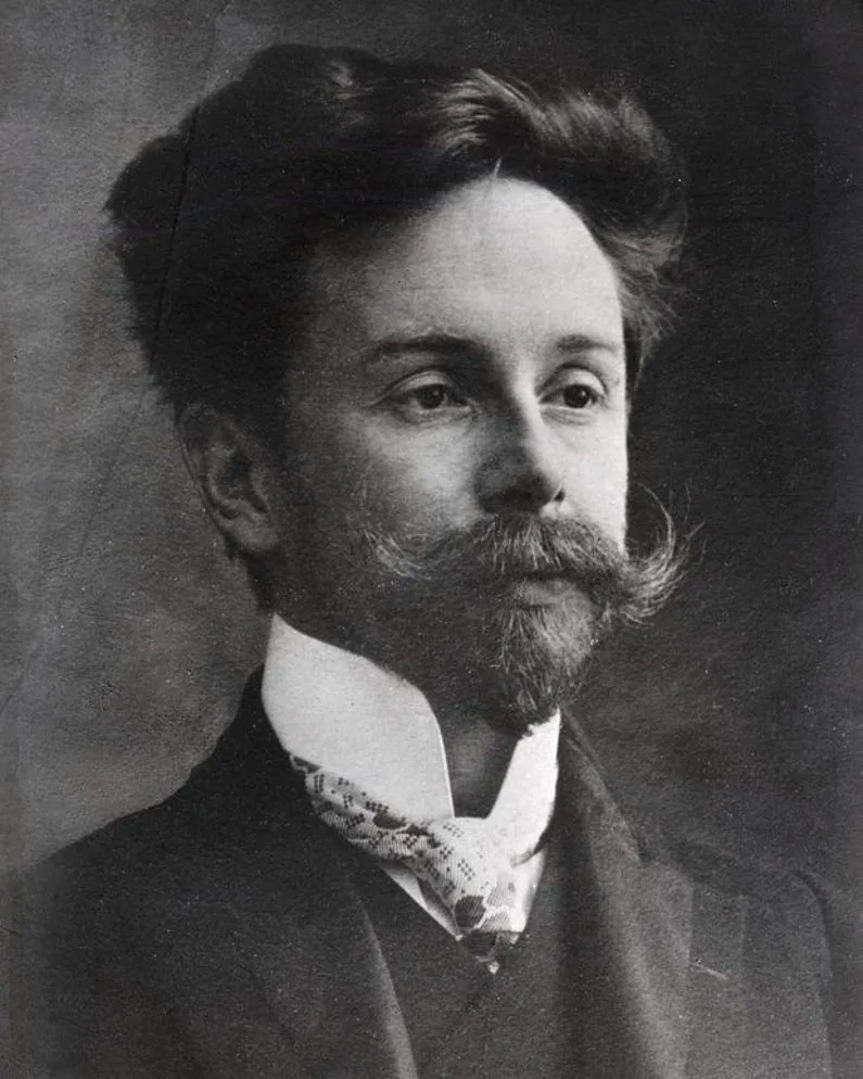 Portrait d'Alexandre Scriabine, pianiste et compositeur russe né à Moscou