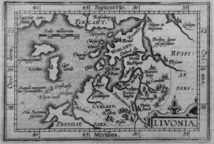 Carte ancienne de Russie et Moscovie du XVIIe si&egrave;cle - cartographie historique