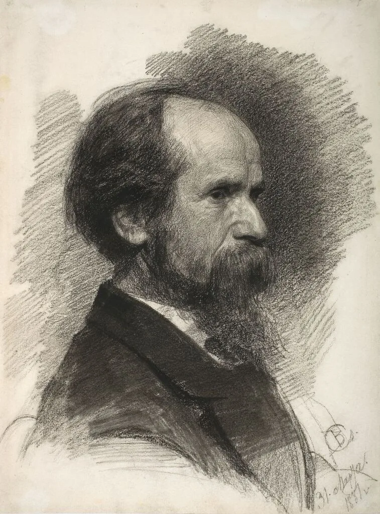 Portrait de Pavel Tchestiakov, peintre et p&eacute;dagogue russe, professeur &agrave; l'Acad&eacute;mie imp&eacute;riale des beaux-arts
