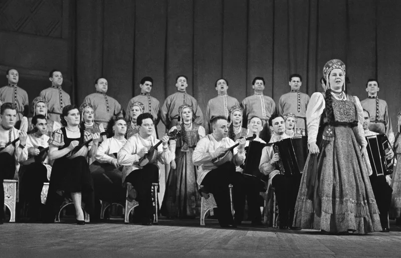 Le Ch&oelig;ur Piatnitsky en concert &agrave; Moscou en 1961