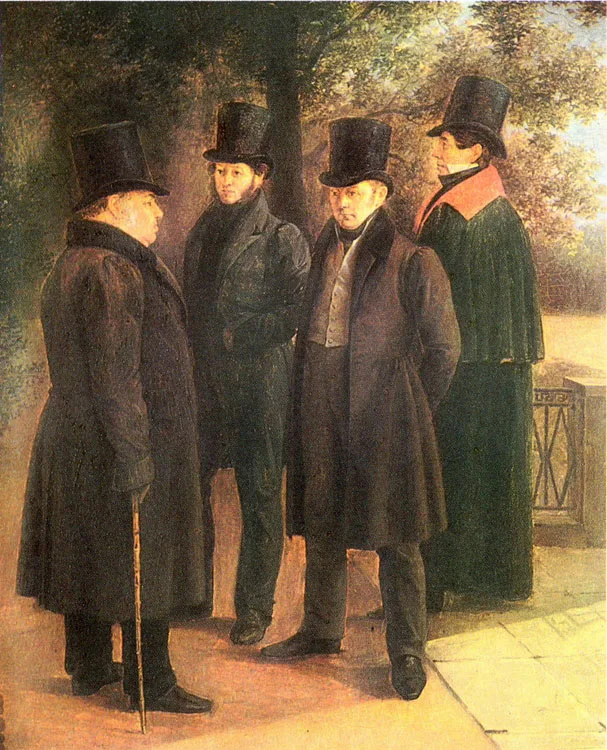 Portrait de Vassili Joukovskii, po&egrave;te romantique russe