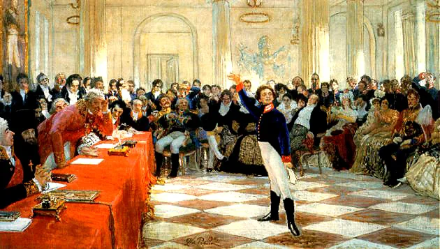 Joukovskii et Pouchkine, rencontre au lyc&eacute;e de Tsarsko&iuml;e S&eacute;lo