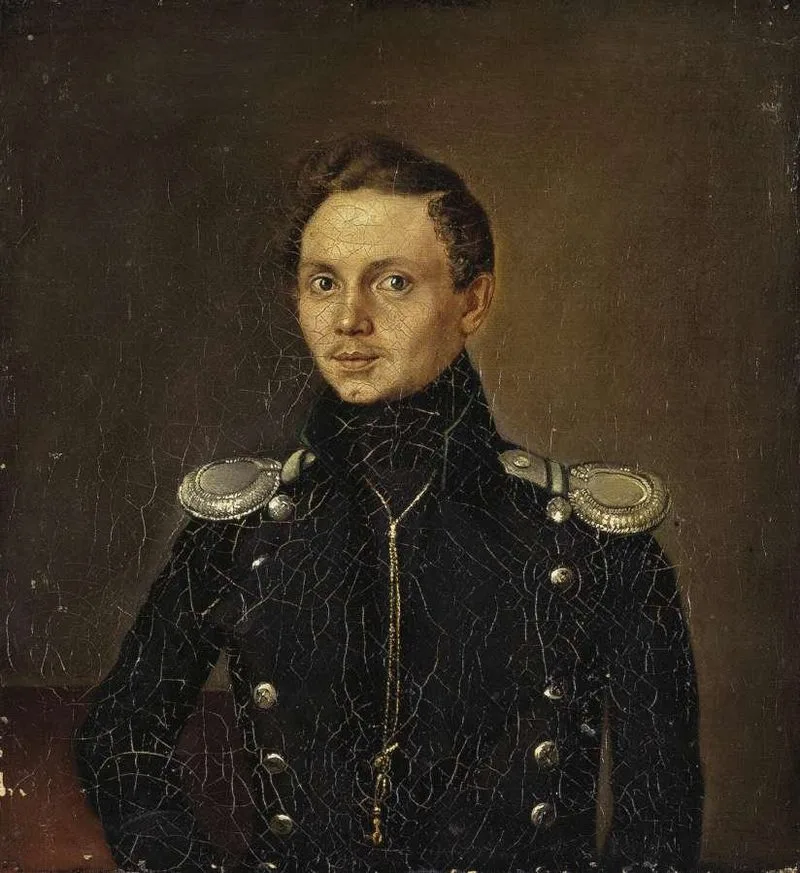 Portrait de Mikhaïl Lermontov, poète romantique russe (1814-1841)