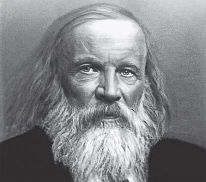 Portrait de Dmitri Mendele&iuml;ev, chimiste russe cr&eacute;ateur du tableau p&eacute;riodique